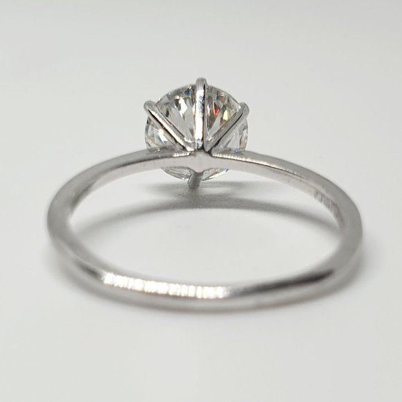 1.50Ct -7.5MM Round Moissanite  Ring In 14k Gold - Picture 4 of 7